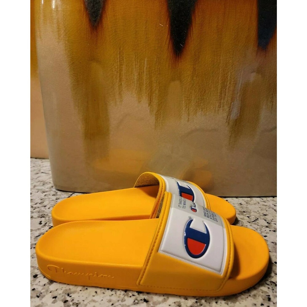 Champion Mens Ipo Jock Slides Gold Cm100143m Size 9 View 2